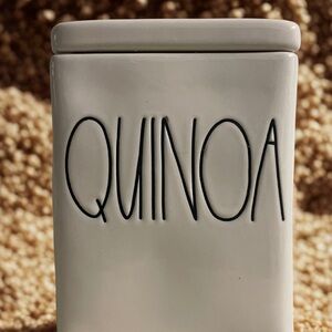 Rae Dunn Quinoa Storage Canister